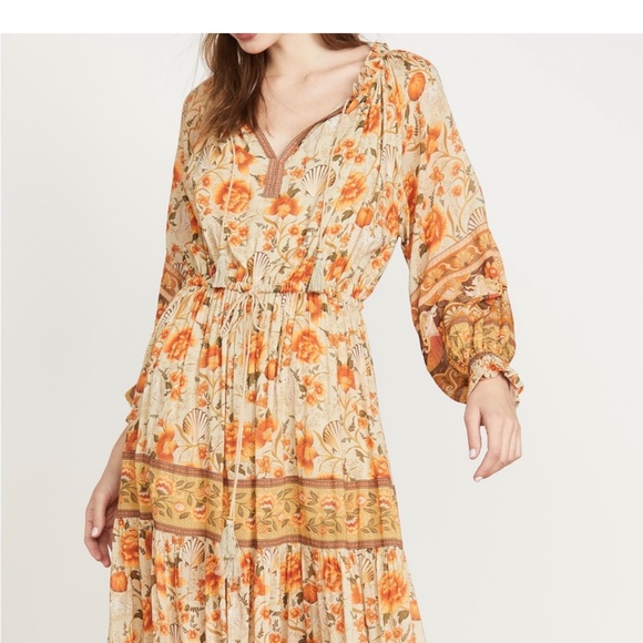 Spell & The Gypsy mermaid pumpkin fall Thanksgiving dress size L - Picture 12 of 15